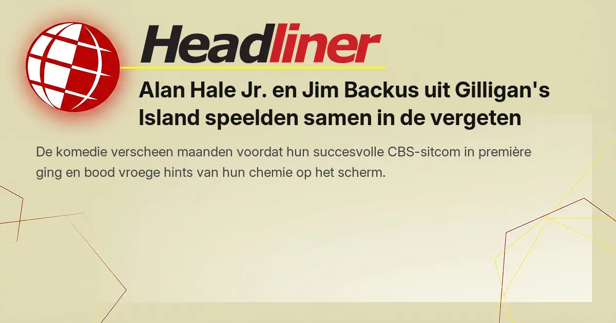 Alan Hale Jr. en Jim Backus uit Gilligan's Island speelden samen in de vergeten western Advance to the Rear uit 1964