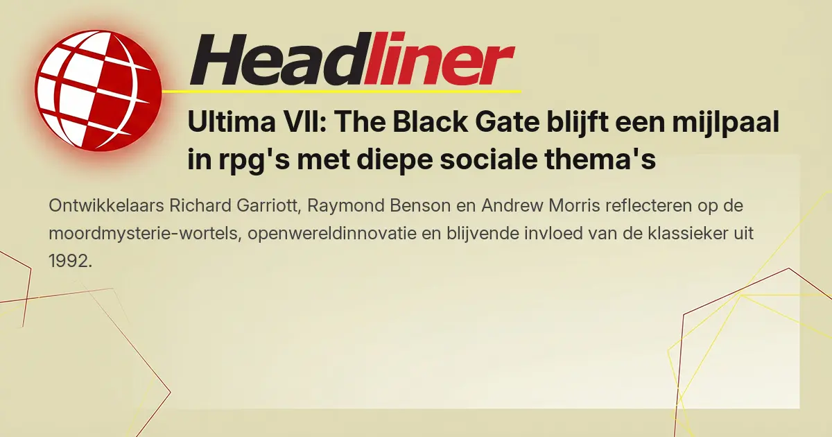 Ultima VII: The Black Gate blijft een mijlpaal in rpg's met diepe sociale thema's