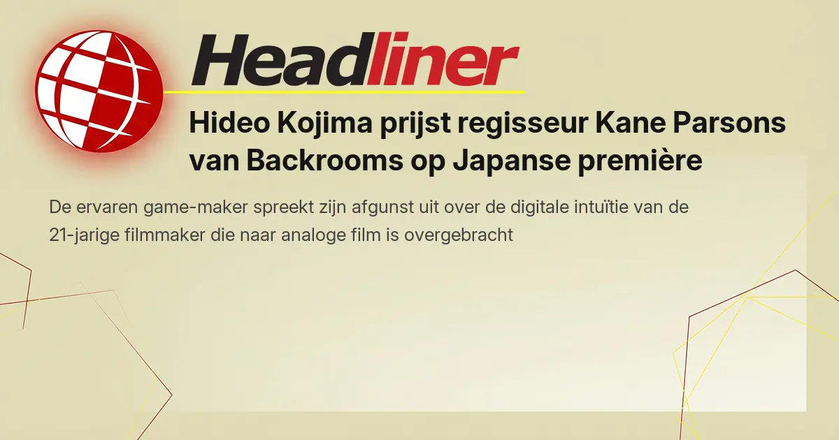 Hideo Kojima prijst regisseur Kane Parsons van Backrooms op Japanse première