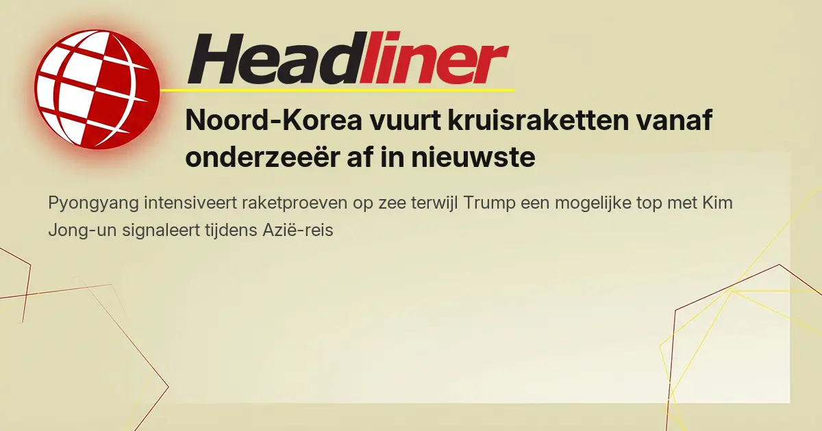 Stap Demon Noord-Korea vuurt kruisraketten vanaf onderzeeër af in nieuwste ...