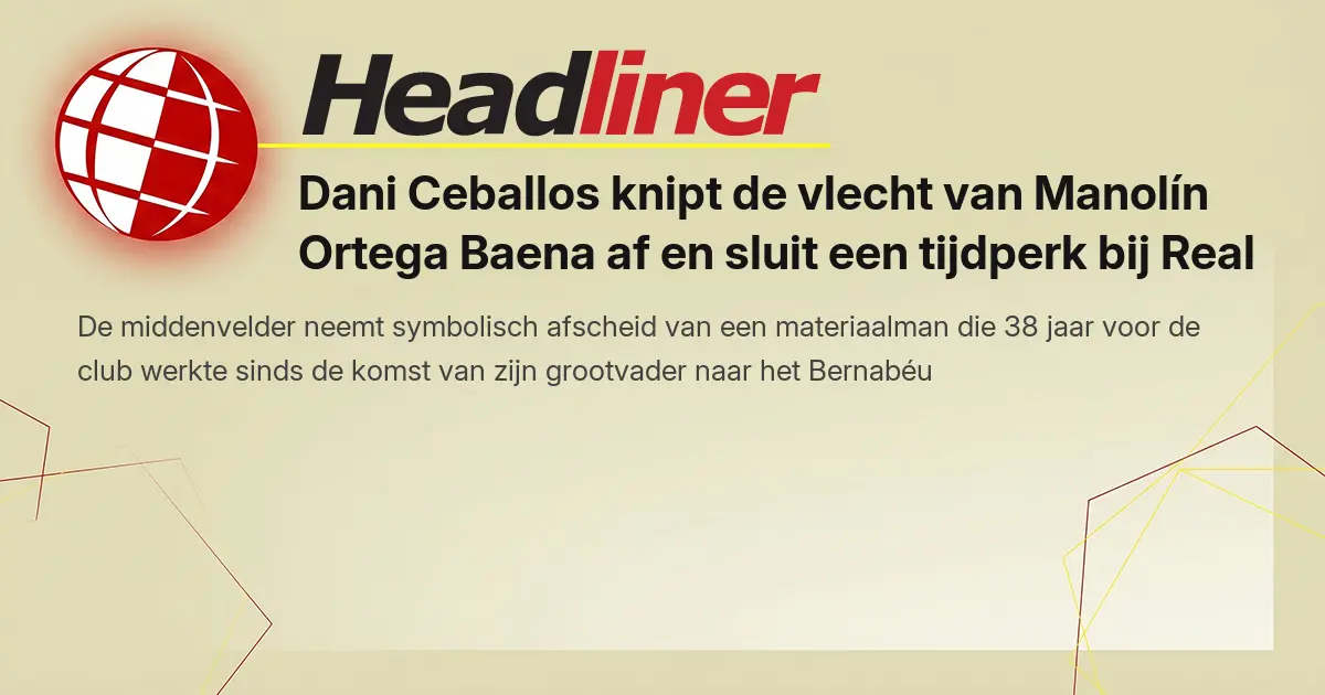 Dani Ceballos knipt de vlecht van Manolín Ortega Baena af en sluit een ...