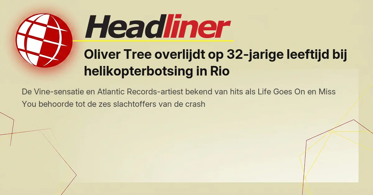 Oliver Tree overlijdt op 32-jarige leeftijd bij helikopterbotsing in Rio