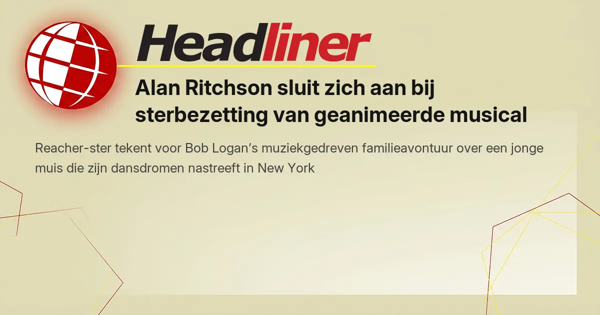 Alan Ritchson sluit zich aan bij sterbezetting van geanimeerde musical ...
