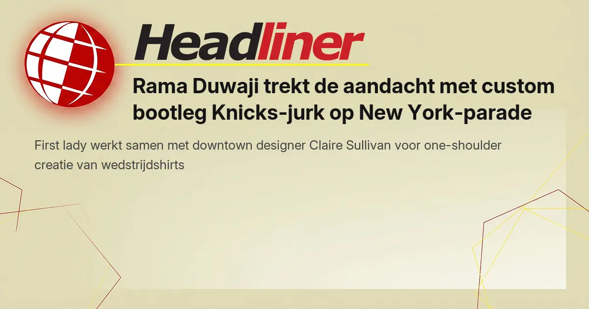 Rama Duwaji trekt de aandacht met custom bootleg Knicks-jurk op New ...